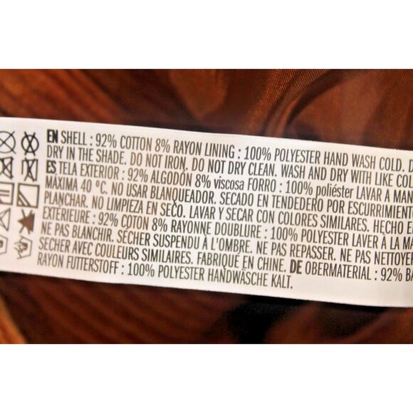 Forever 21 Corduroy Peacoat Womens size S Brown Line Double Breasted Pockets - Picture 8 of 9